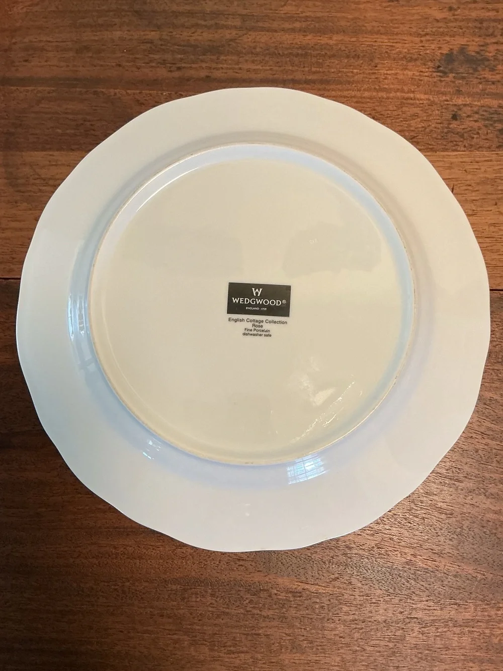 Wedgwood English Cottage Collection Rose Dinner Plates Set of 2